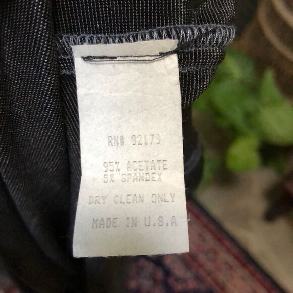 NWT 90s Lucia Lukken Slinky Slip Dress XL, Dark Grey, Sleek Minimalist Elegant - Picture 12 of 12